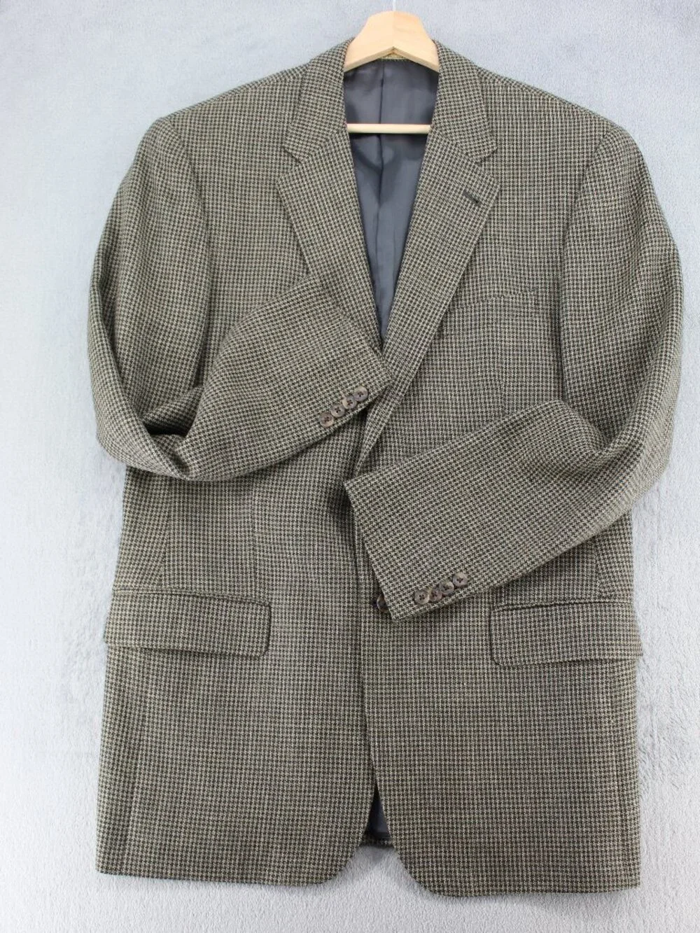 Joseph Abboud Nordstrom Men’s 41L Wool Silk Linen Houndstooth Blazer